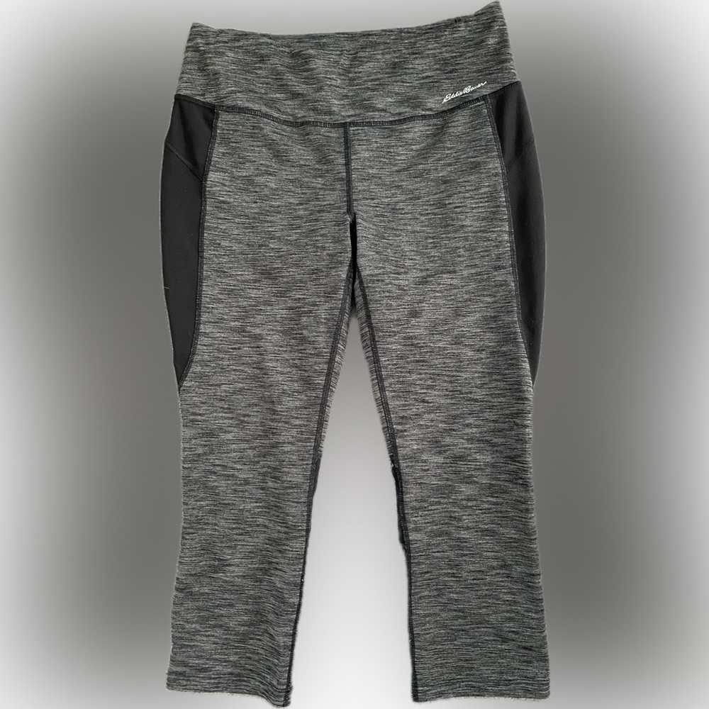 Eddie Bauer Compression Mesh Panel Capris - Size Medium